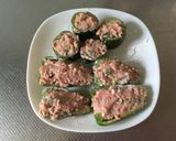 ピーマン肉詰め。ひき肉と豆腐でふんわり。作り方5写真