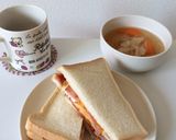 ハムたまごサンドイッチ作り方1写真
