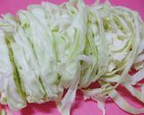キャベツとウインナーのカレー塩らーめん作り方1写真