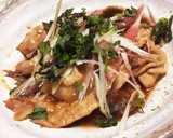 【調理10分】簡単！茗荷と大葉の生姜焼き作り方4写真