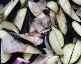 茄子とほうれん草と豚肉のパスタ作り方3写真