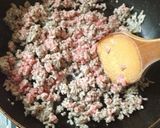 ピリ辛！肉味噌サラダうどん作り方3写真