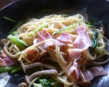 小松菜とベーコンのスパゲティー♪作り方4写真