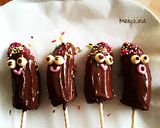 簡単可愛いおやつ♡チョコバナナくん作り方8写真