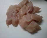 山東菜と　きのこピーマン　鶏肉の　中華煮作り方6写真
