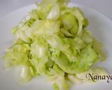 無塩料理☆きゃべつの胡麻和え作り方1写真