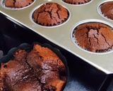 ♡チョコマフィン♡しっとり生チョコ風♪作り方4写真