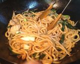 津山のB級グルメ ホルモンうどん作り方7写真