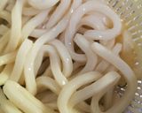 半熟卵とえびの天ぷらのぶっかけうどん作り方1写真