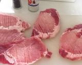 とんかつ用肉で、時短☆焼き豚作り方1写真