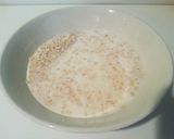 休日の朝食に☆オートミール作り方2写真