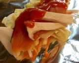 市販のエビチリソースで鮭のホイル焼き作り方5写真