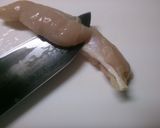 鶏ささみ もやし キュウリの からし和え作り方5写真