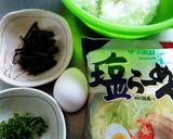 ＊汁なし釜玉塩らーめん♡おにぎり付き＊作り方2写真