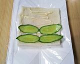 カタツムリのロールサンド♪あじさい添え作り方3写真