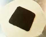 HB生地で❇折り込みチョコパン❇作り方3写真