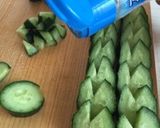 お弁当：塩振りキュウリ〜(o˘◡˘o)♡作り方9写真