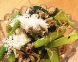 絶品 小鉢 小松菜のチーズ出汁炒め作り方3写真