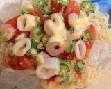 簡単ランチ☆夏野菜と海鮮冷やしラーメン作り方9写真