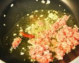 ひき肉と夏野菜の素麺☆ローズマリーの香り作り方2写真