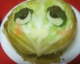 巻かないロールキャベツで作るガチャピン♡作り方8写真