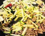 ひき肉と夏野菜の素麺☆ローズマリーの香り作り方3写真