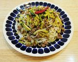 ひき肉と夏野菜の素麺☆ローズマリーの香り作り方5写真