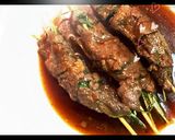牛肉の水菜巻き串作り方4写真