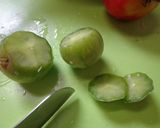 最速の青いトマトのオリーブ油焼き作り方4写真
