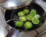 最速の青いトマトのオリーブ油焼き作り方12写真
