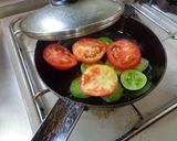 最速の青いトマトのオリーブ油焼き作り方14写真