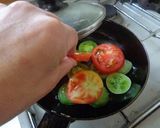 最速の青いトマトのオリーブ油焼き作り方13写真