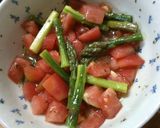 アスパラ トマトの オリーブオイルサラダ作り方7写真