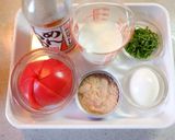 ツナとトマトのぶっかけミルクそうめん作り方1写真
