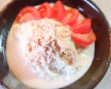 ツナとトマトのぶっかけミルクそうめん作り方4写真