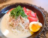 ツナとトマトのぶっかけミルクそうめん作り方5写真