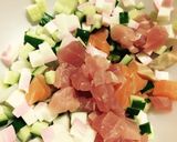 サーモン、マグロのばくだん丼*作り方1写真