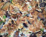 ナスとシメジのお好み焼き風 卵焼き！作り方8写真