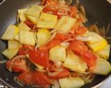 昼に♪トマトとズッキーニのみそ風味炒め煮作り方3写真