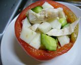 コロコロ野菜のトマトカップサラダ作り方4写真