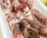 豚エリ梅シソ巻き焼き作り方3写真