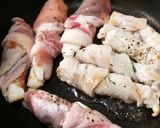 豚エリ梅シソ巻き焼き作り方4写真