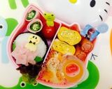 てるてる坊主と紫陽花弁当…♩作り方1写真