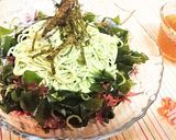 夏に★サッパリ【冷麦の海藻サラダ仕立】作り方6写真