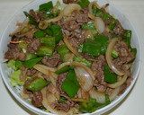 お手軽簡単牛肉とピ−マンの炒め物作り方12写真