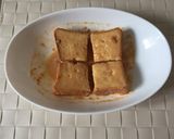 きな粉と黒蜜のフレンチトースト。朝食に作り方2写真