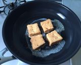 きな粉と黒蜜のフレンチトースト。朝食に作り方3写真