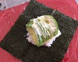 カリフォルニアロール❓^^; おにぎらず作り方4写真