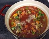 オクラの食べるスープ作り方3写真