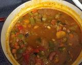 オクラの食べるスープ作り方4写真